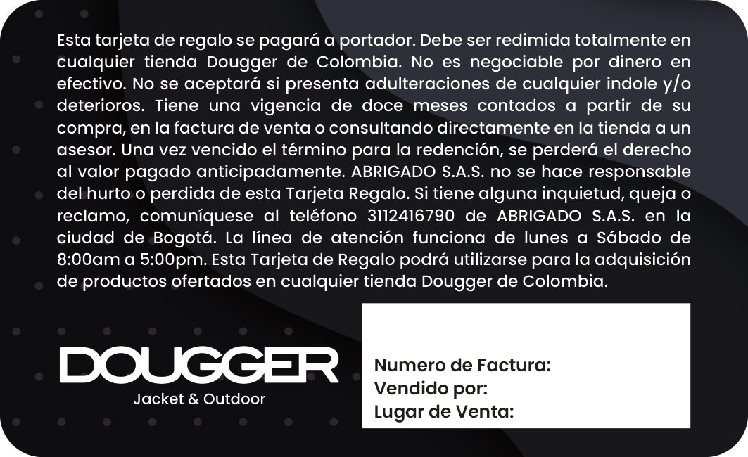 Tarjeta de Regalo X 100